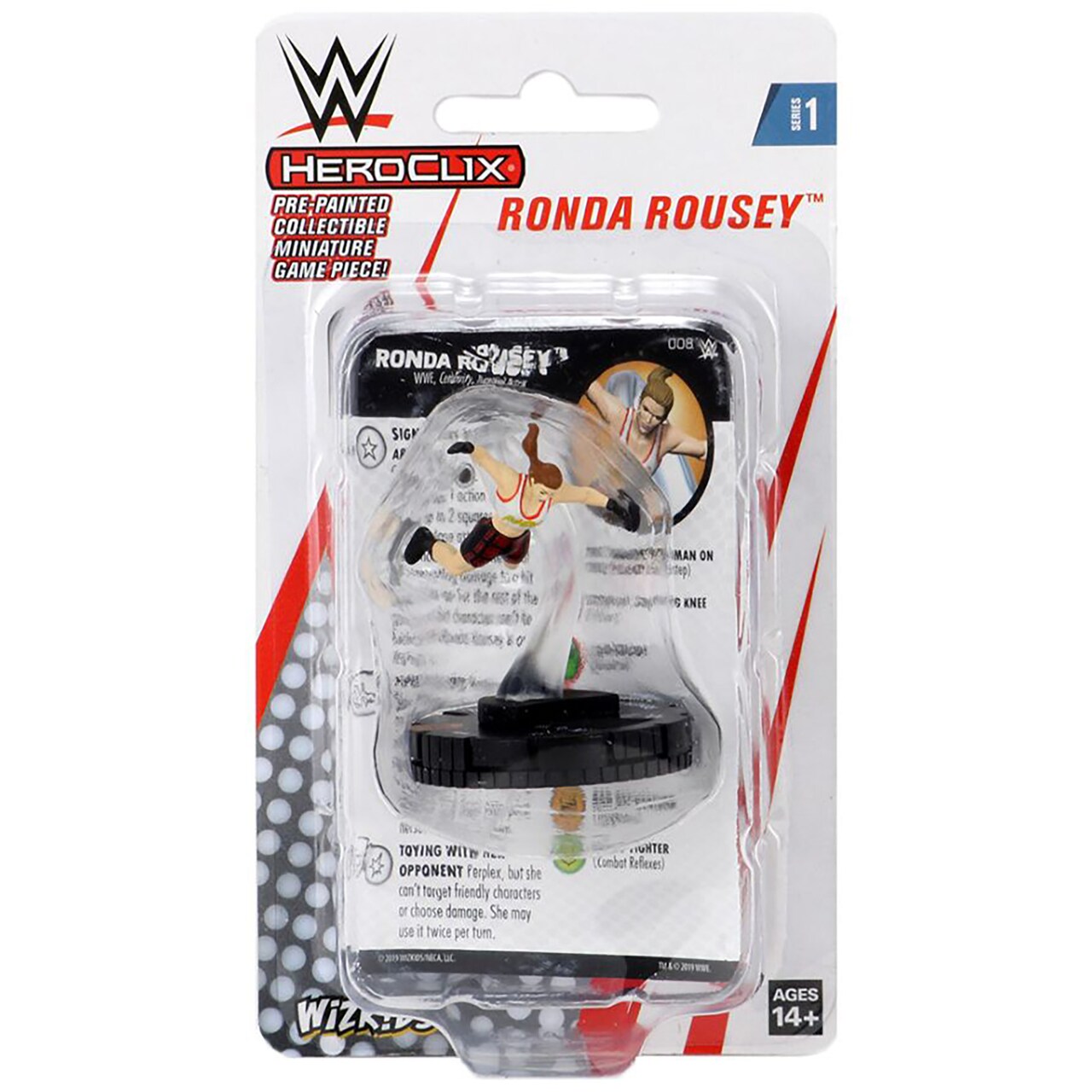 WWE HeroClix: Ronda Rousey Expansion Pack - Miniatures Game, WizKids, Ages 14+, 2+ Players, 30+ Min